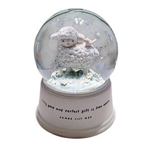 🐑 Hallmark Little Lamb Musical Snow Globe TOYO. Tested And Working! Great Price